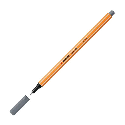 Picture of STABILO FINELINER PEN DARK GREY (88/96)